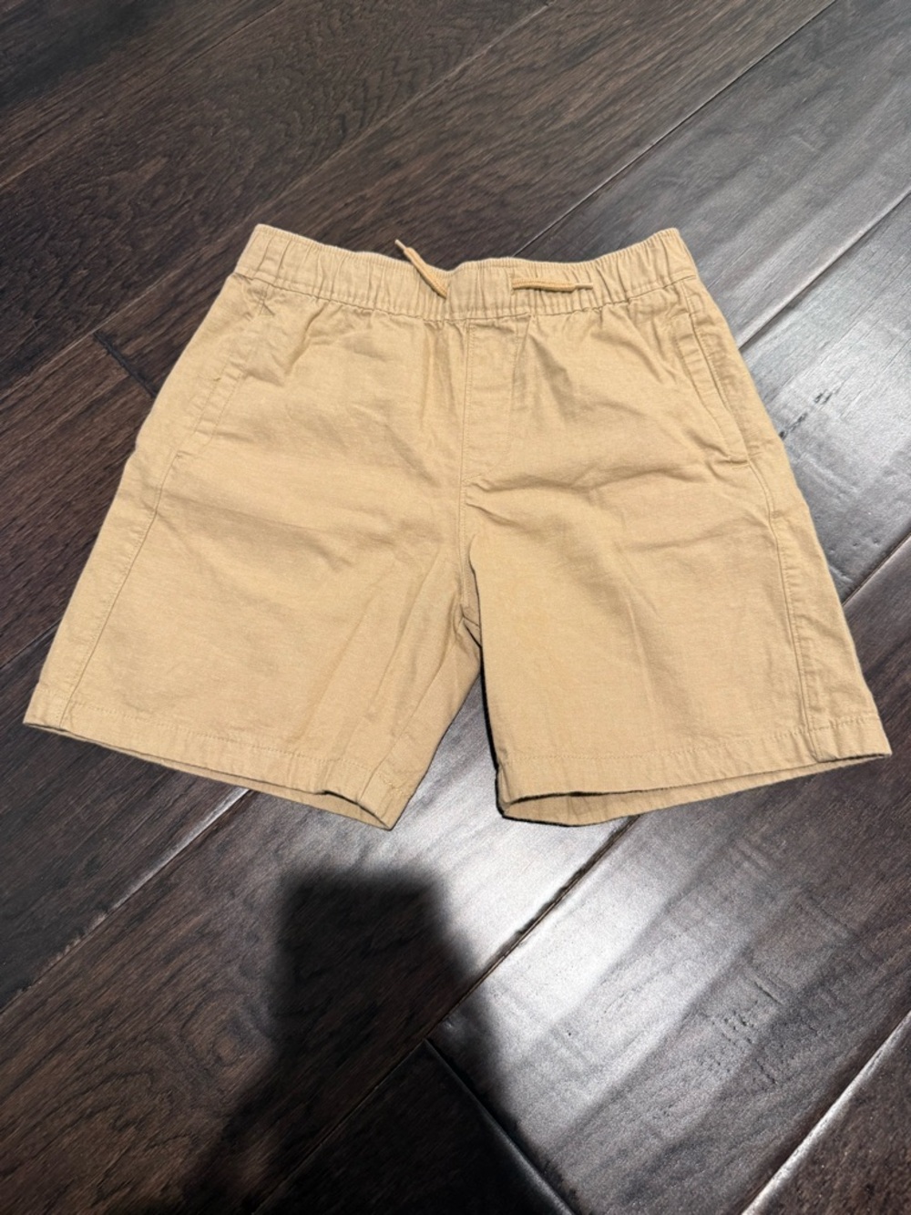 Casual Drawstring Shorts - Khaki